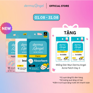 Combo 3 Miếng Dán Mụn Derma Angel Beauty Patch 12 - Perfect Coverage + Day 12 + Night 12