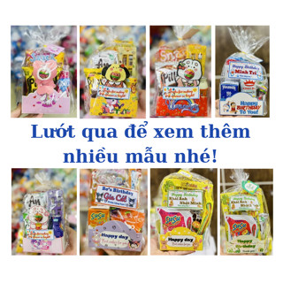 [Hoatoc] Set 10 túi đựng quà bánh kẹo sinh nhật, noel, Trung thu cho bé - túi chưa tem in tên, khách lưu ý