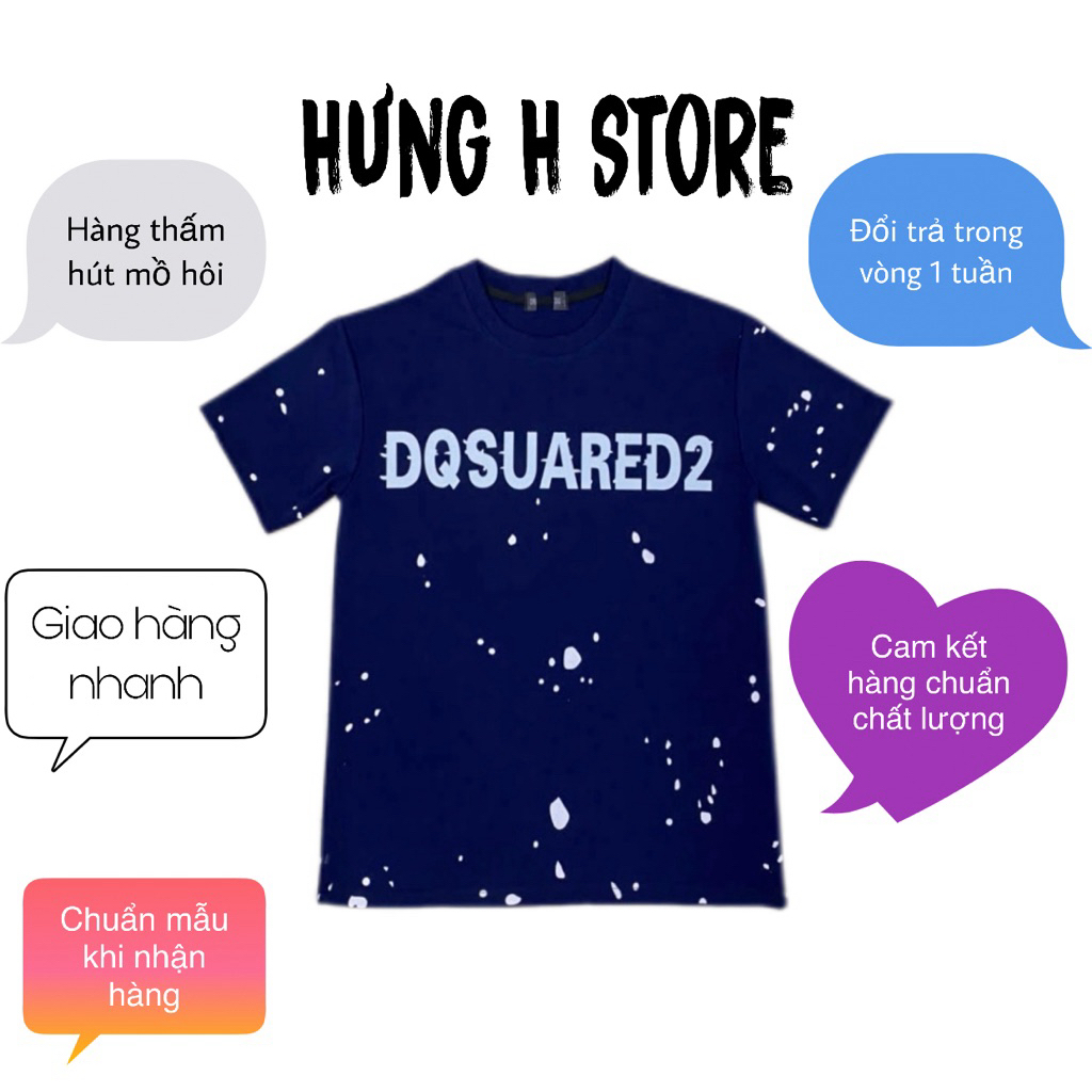 áo thun cổ tròn ĐỐM SƠN DQS hot size 35-78kg.