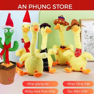 Vịt Nhại Giọng - Đi Bộ Nhảy Múa Nhạc Đèn - Sạc Điện USB