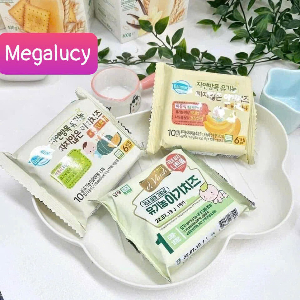 [HSD8/2026]Phô mai tách muối hữu cơ Hàn Quốc cho bé 6m+ kèm đá khô