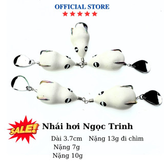  Nhái hơi Ngọc Trinh F1 nặng 7g 10g & 13g dài 3.7cm lưỡi Titan chì đúc 