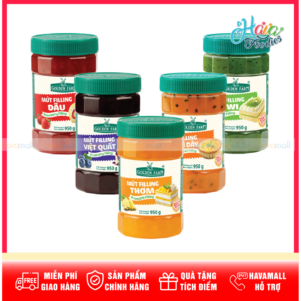 Mứt Nhân Bánh Golden Farm 950g – Golden Farm Baking Jam Filling 950g