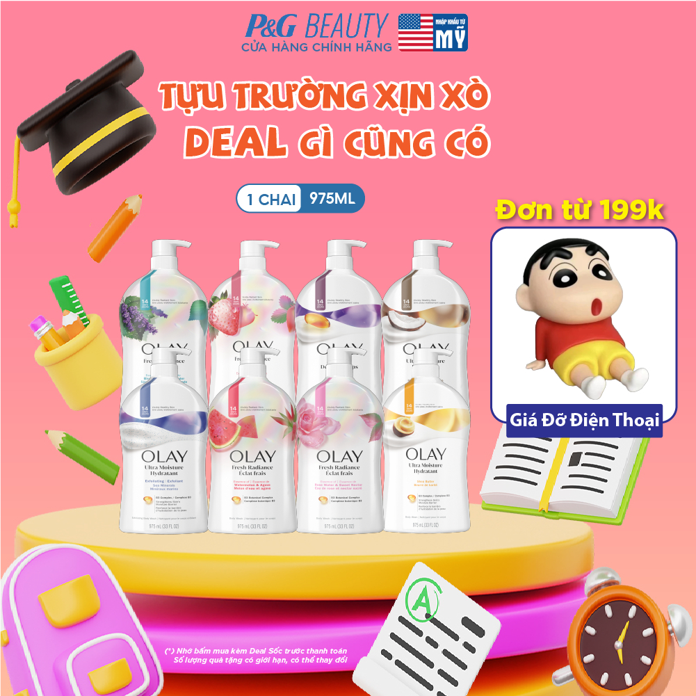 Sữa tắm Olay Body wash nhiều mùi hương 975ml