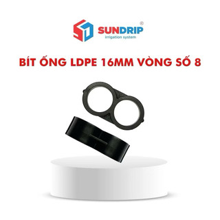 sỉ [100 cái] Số 8 bít cuối ống PE/LDPE 16mm, 20mm, 25mm,32mm - Bịt ống hệ thống tưới siêu tiết kiệm