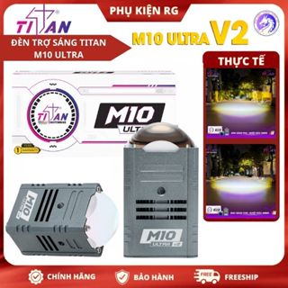 Đèn Trợ Sáng Titan M10 Ultra V1-V2, Đèn Trợ Sáng Bi Cầu Mini Công Suất Mạnh Kháng Nước Tốt BH 12T