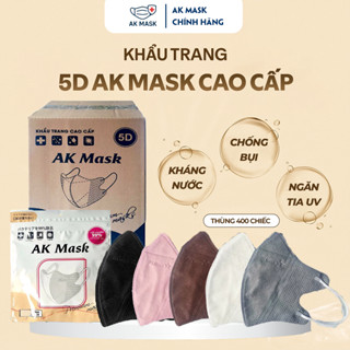   Thùng 400C  Khẩu Trang 5D AK MASK Kháng Khuẩn Bụi Mịn Kháng Nước Chống Tia UV 