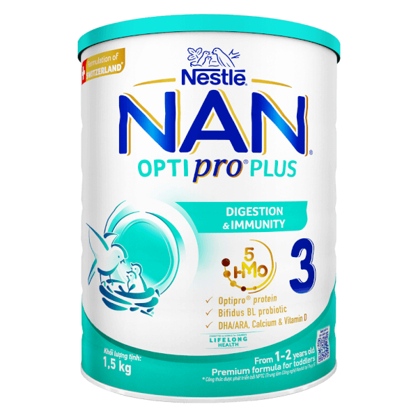 Sữa bột Nestle Nan Opti Pro Plus 3 và 4 1.5KG