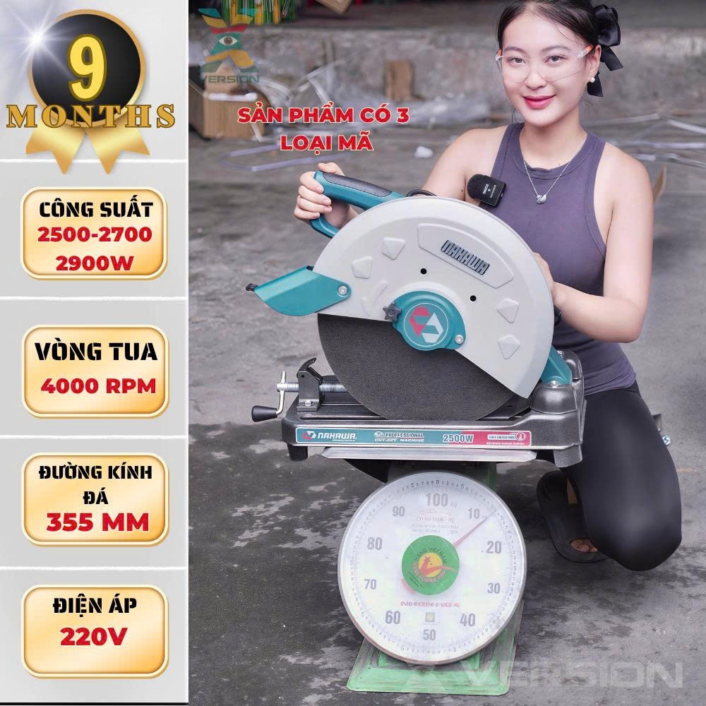 Máy cắt sắt NAKAWA NK-CS2500 - CS2900 công suất 2500w và 2900w - Xversion