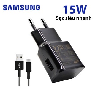 Sạc samsung 15W sạc siêu nhanh Củ sạc samsung Dây sạc samsung Type C và Micro dài 1m THE RED PHONE