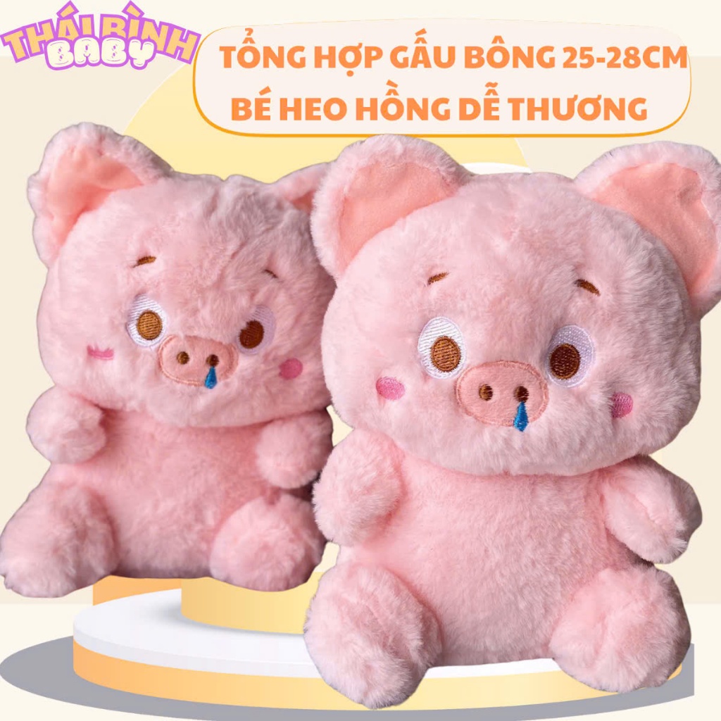 Gấu bông con heo-gấu bông heo ôm bình sữa.Gấu bông heo hồng- Tổng hợp gấu bông dễ thương giá rẻ