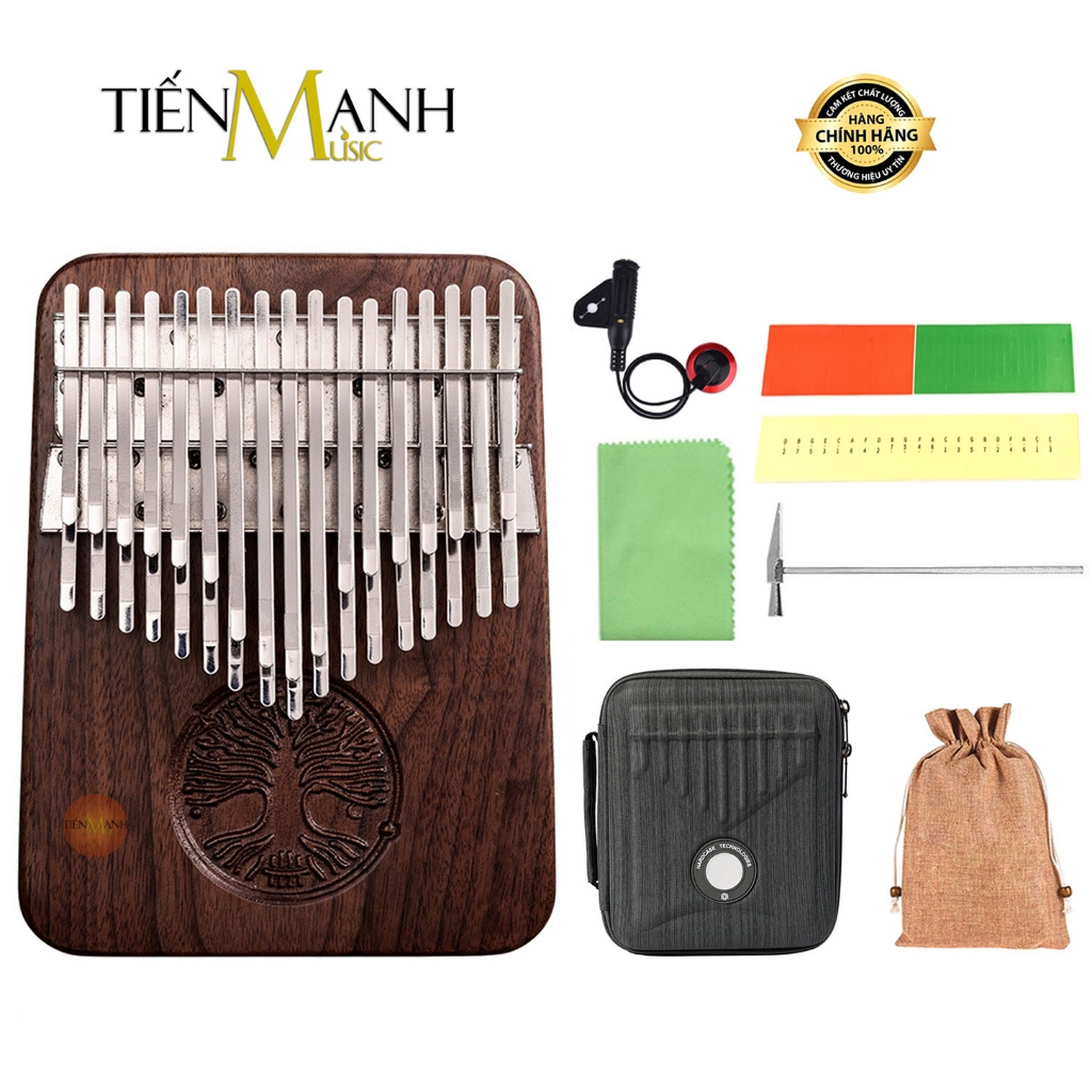 [Chính Hãng] Đàn Kalimba 34 Phím Hluru KYT34B-BlackWalnut - Tiến Mạnh Music KYT34B, KYT34