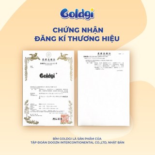 Bỉm Dán GOLDGI Size M ( 66 Miếng 6-11kg ) cao cấp bản Premium 2025