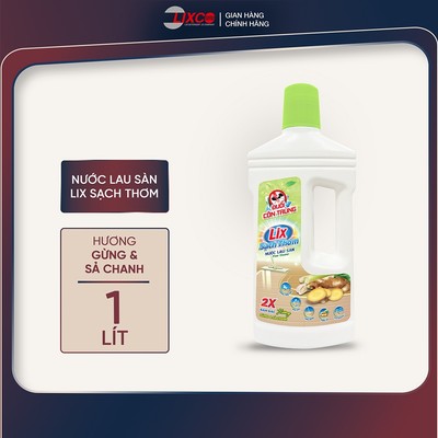 Nước lau sàn Lix sạch thơm chai 1L các hương mát lạnh sạch sáng bóng, thơm lâu, đuổi côn trùng - Lixco Việt Nam