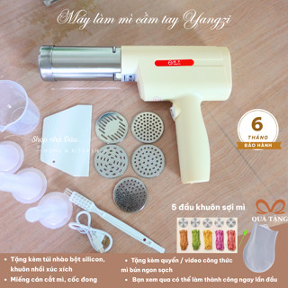 Máy Làm Mì Cầm Tay 5 Đầu Khuôn Yangzi, Máy Ép Mì Ép Bún Tự Động, Máy Làm Mì Cầm Tay Bảo Hành 6 Tháng