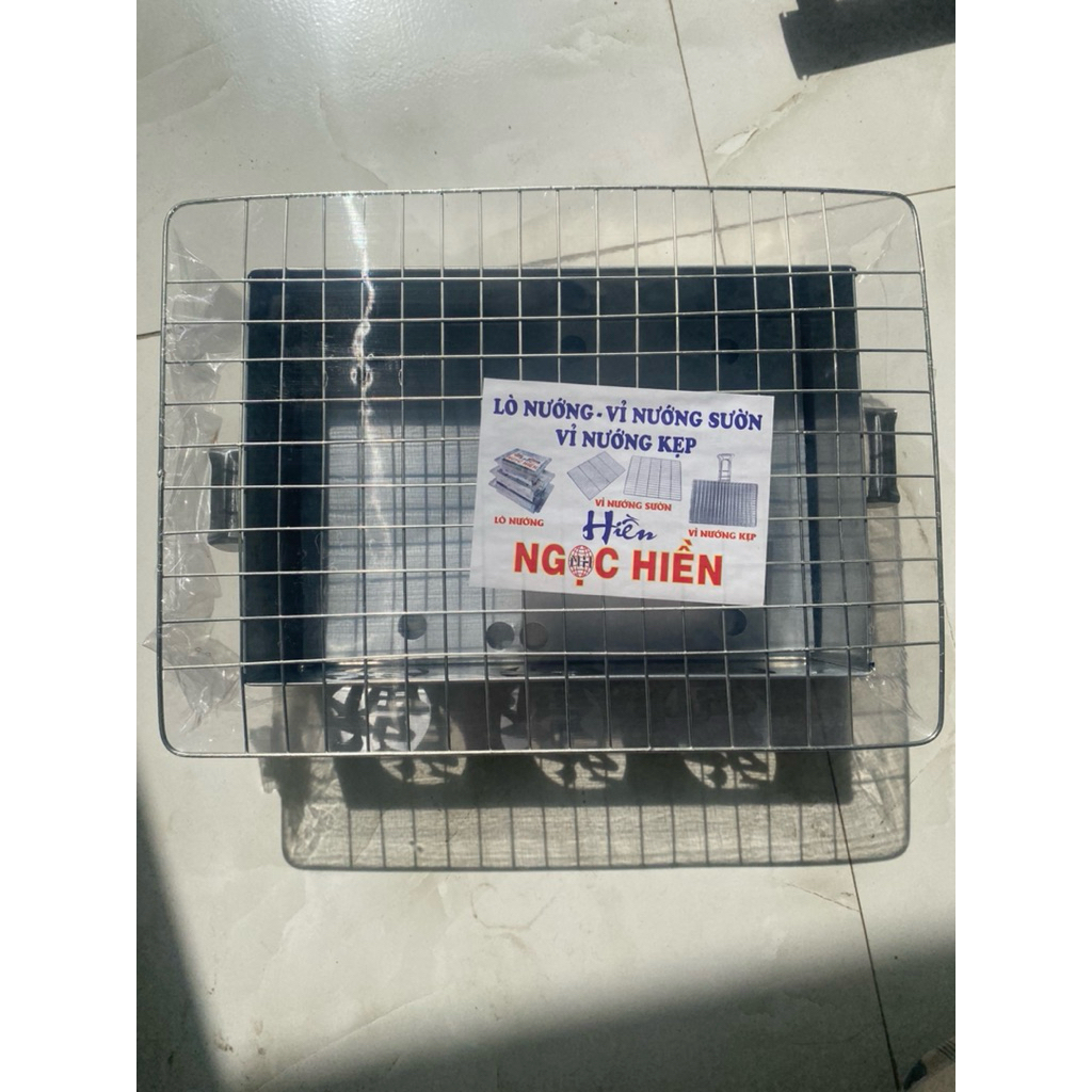 Lò Nướng Than Ngọc Hiển Inox 201 – Kèm Vỉ Nướng – BBQ Nhỏ Gọn Tiện Dụng