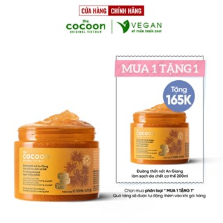 Tẩy da chết cơ thể đường thốt nốt An Giang Cocoon 200ml thuần chay