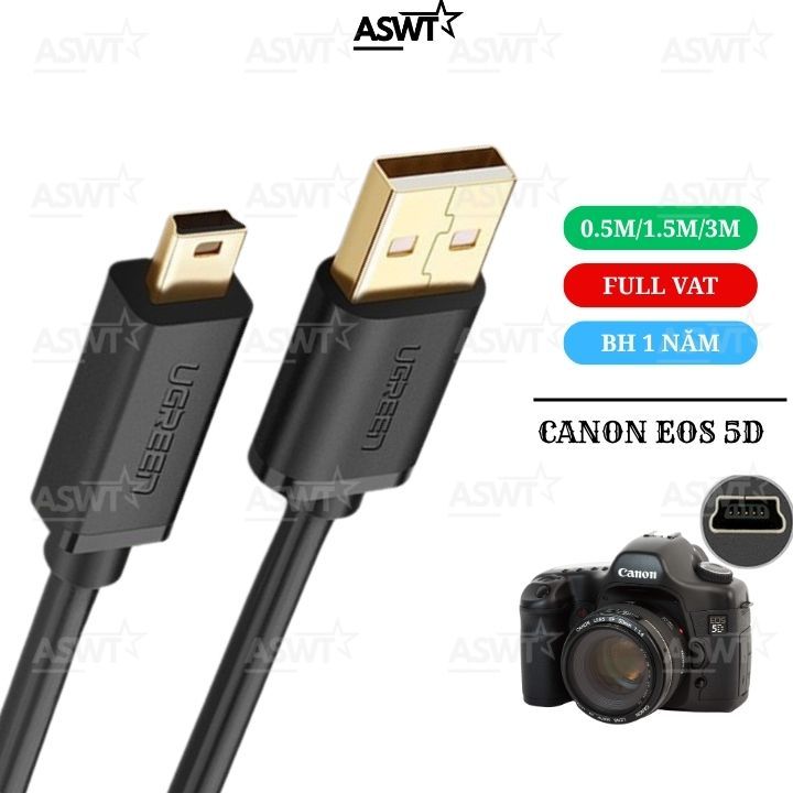 Cáp USB kết nối máy ảnh Canon 5D / 5D mark II / 5D mark III / 5D2 5D3 với máy tính để truyền dữ liệu
