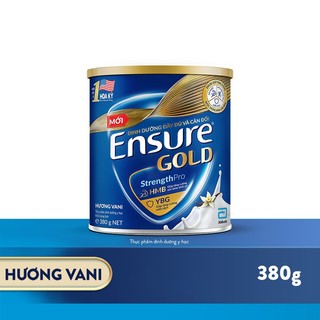  Sữa bột Ensure Gold Abbott hương Vani 380g 