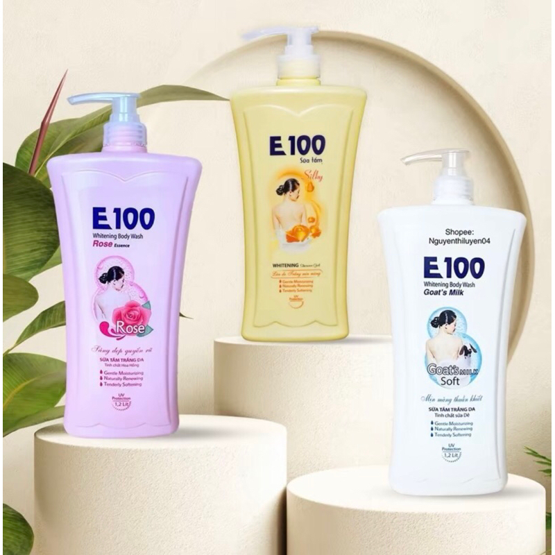 Sữa tắm E100  1lit2 vs 800 ml