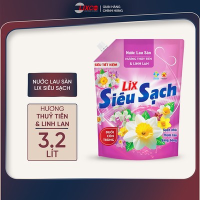 Nước lau sàn siêu sạch hương thuỷ tiên & linh lan, sạch nhà, thơm lâu phù hợp với mọi sàn nhà Lixco Việt Nam