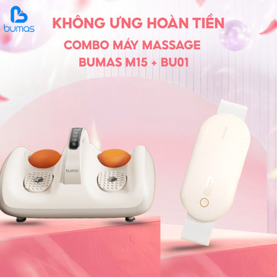 Combo Máy Massage Giảm Đau Bụng Kinh Nguyệt BU01 Và Máy Massage Bàn Chân BUMAS M15