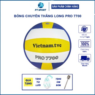 Bóng chuyền Thăng Long PRO 7700 Chính Hãng Da PU Nhật Đạt Tiêu Chuẩn Thi Đấu [Tặng Kim+Túi Lưới]