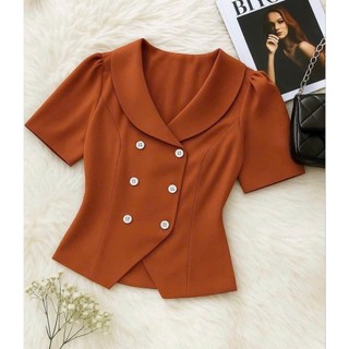 Áo công sở cổ vest có size lớn