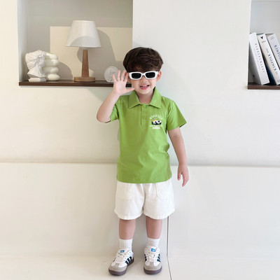Áo polo bé trai in hình ô tô nhiều màu chất cotton 4 chiều  - Áo thun có cổ cho bé Loza Kids PL3188