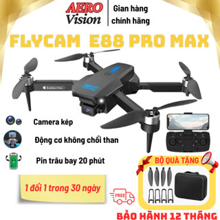  Flycam giá rẻ E88 PRO MAX Drone mini camera 4K bay ổn định phù hợp quay du lịch và tập chơi 