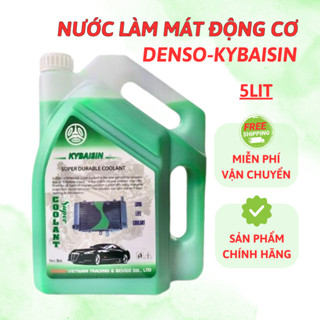 Nước làm mát ô tô DENSO - Nước mát ô tô màu xanh đỏ chính hãng 5L