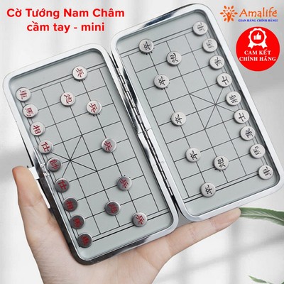 Cờ Tướng Gắn Nam Châm Mini Nhỏ Gọn Cầm Tay Siêu Bền Bọc Da Thép Bỏ Túi Quần Cờ Tướng Nam Châm Bỏ Túi Chính Hãng Amalife