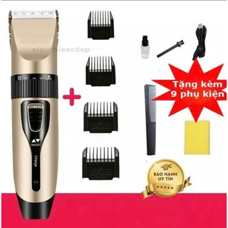 [ TẶNG  9 PHỤ KIỆN  ]Tông đơ cắt tóc sắc bén tiện sủ dụng cho cả trẻ nhỏ  -đầu sạc USB kèm tặng 9 phụ kiện