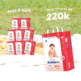 Bỉm Dán GOLDGI Size M ( 66 Miếng 6-11kg ) cao cấp bản Premium 2025