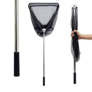  Vợt vớt cá inox 2,1m gấp gọn tiện lợi chắc chắn docaukhoa99 