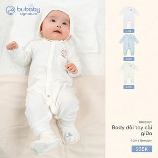 [ Bu Baby ] Body Bu dài tay bambus mềm mại, thấm mồ hôi cho bé trai bé gái