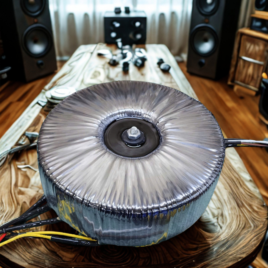 Biến áp xuyến cách ly 1500VA loại cao cấp cho audio dây đồng có màng chắn tĩnh điện - Loại Không Vỏ -Điện tử Hợp Long