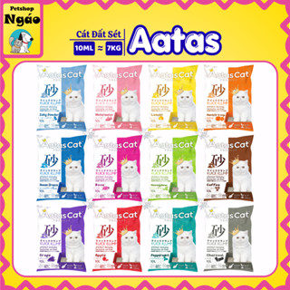 Cát đất sét  Aatas 10L - Cát đất sét Mèo đất sét Bentonite tự nhiên __ ĐẤT SÉT