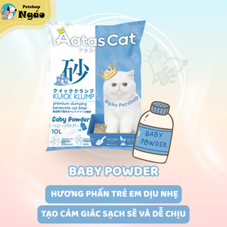 Cát đất sét  Aatas 10L - Cát đất sét Mèo đất sét Bentonite tự nhiên __ ĐẤT SÉT