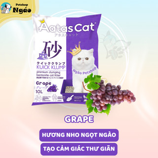 Cát đất sét  Aatas 10L - Cát đất sét Mèo đất sét Bentonite tự nhiên __ ĐẤT SÉT