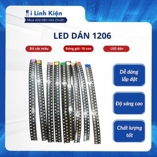 LED dán 1206 đủ các màu combo 50 con