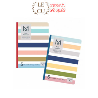 Sổ may Caro B5/ A4 Math Notebook 120 - 200 trang - giấy dầy đẹp, chống loá mắt
