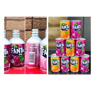  Nước ngọt trái cây có gas Fanta Nhật Bản vị cam nho đào 160ml 300ml 
