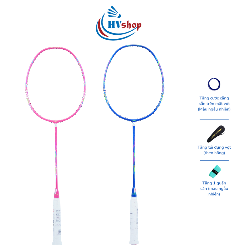 Vợt cầu lông Lining High Carbon 1200, HC1200 chính hãng, tặng quấn cán và bao vợt - HVShop