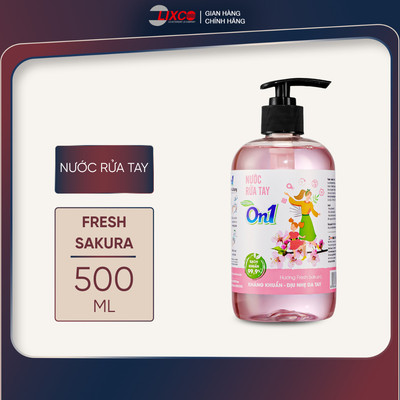 Nước rửa tay sạch khuẩn 500ml hương Fresh Sakura 00313 Lixco Việt Nam