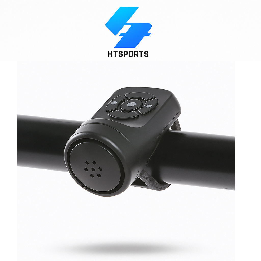 Còi Xe Đạp HT Sports 4 Chế Độ Âm Thanh Cực Lớn Gắn Ghi Đông Chống Trộm Chống Nước
