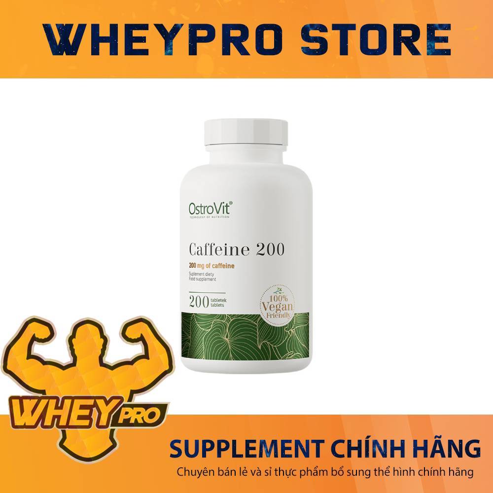 Viên Bổ Sung Caffeine Tăng Năng Lượng,Tập Trung Ostrovit Caffeine 200 Viên