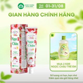 Kem đánh răng dược liệu Ngọc Châu trẻ em hương dâu 50g