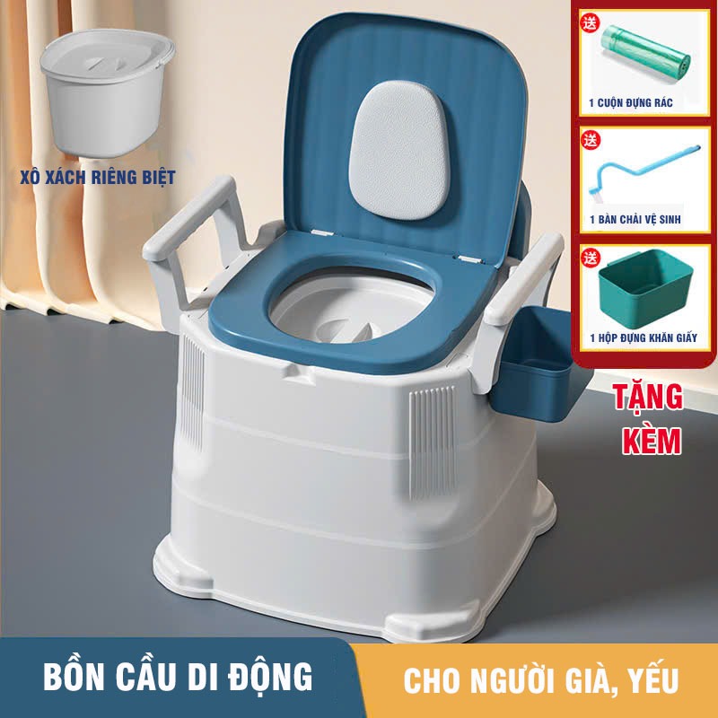 Bồn Cầu Cho Người Già ,Bô Vệ Sinh Trong Phòng, bô cho người đi lại khó khăn,bô vệ sinh có tay vịn