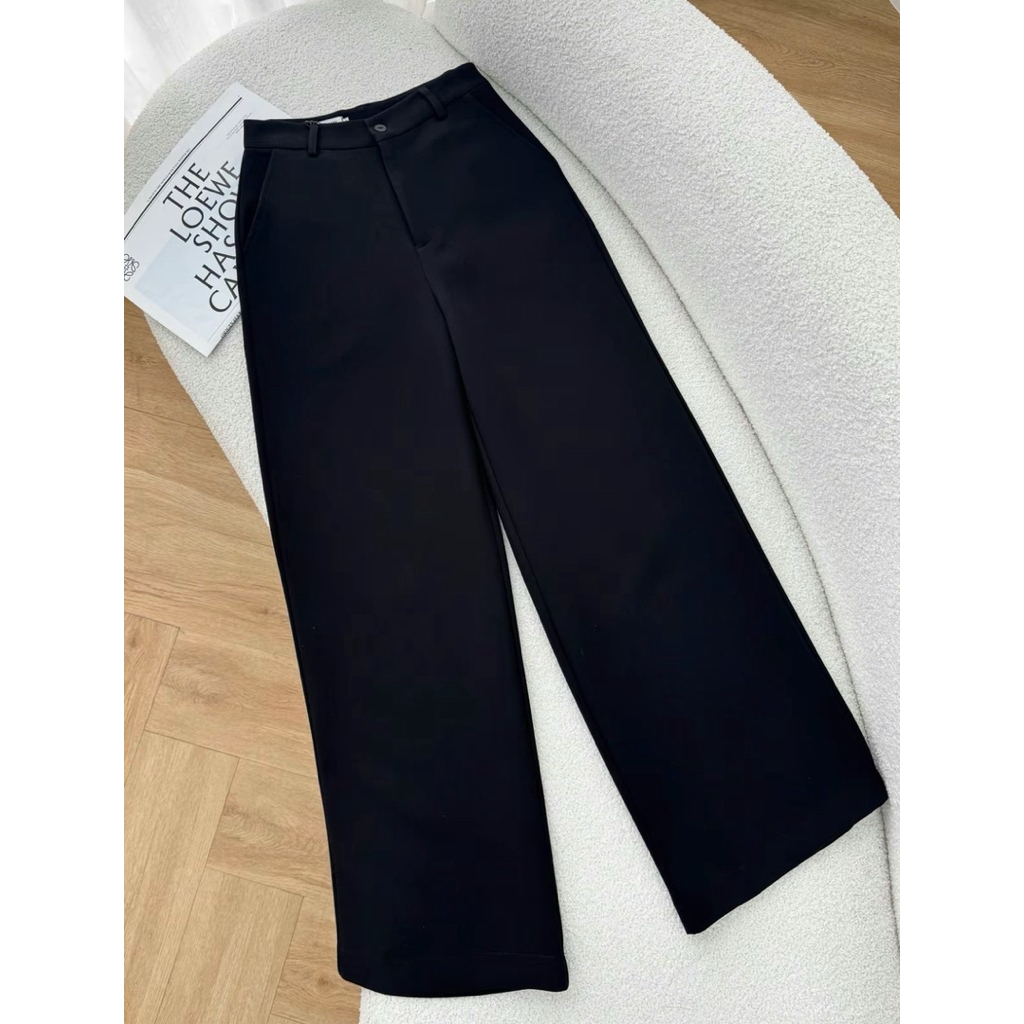 Quần tây cạp cao ống suông basic size XS Maxy Workshop